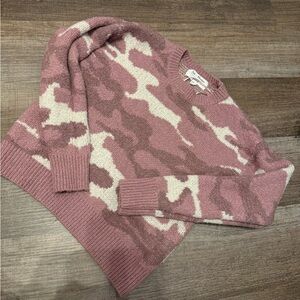 Pink Camo Sweater